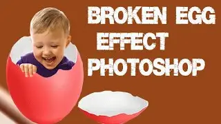 Broken Egg photo effects in Photoshop tutorial