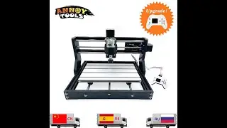 Лазерный / Фрезерный ЧПУ станок CNC 3018 Pro GRBL с AliExpress. Сборка, тест.
