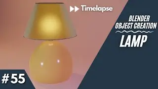 Modeling a Lamp | Blender 2.92 [Timelapse]