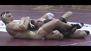 Rear Leg Triangle Choke in College Wrestling - Draping Leg Scissors