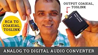 How to convert Analog audio to digital toslink, coaxial