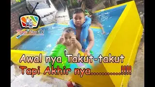 abang ga berani berenang kalah sama adek | #FarrelVino #anak #kids