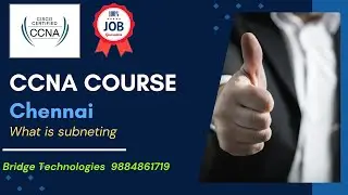 CCNA  Course in Chennai |CCNA Institute in Chennai | Bridge Tech 9884861719