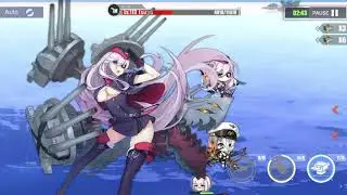 Iron Blood fleet in map 12 - 4, normal. This was CRAZY! - Azur Lane