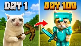 Minecraft but With Cat (Full Episode)
