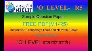 'O' LEVEL M1- R5 MODEL PAPER PDF HINDI/ENGLISH