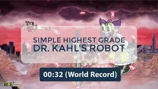 Cuphead - Dr. Kahl's Robot Simple Highest Grade - World Record Speedrun 