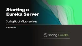 #1 How to Start Eureka Server | Spring Boot Microservices