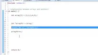 C-24 pointers and arrays