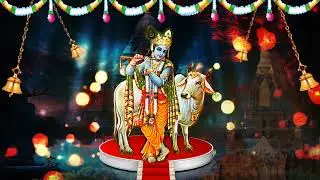 Krishna ji with cow color background |Janamasthmi spl background | Radha krishna Janamasthmi