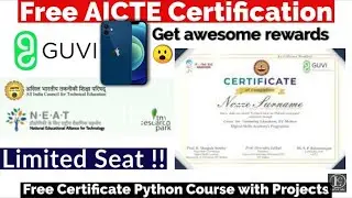 Learn Python Free 🙂 and Make a Face recognising app _ Certificate Course Guinees world record