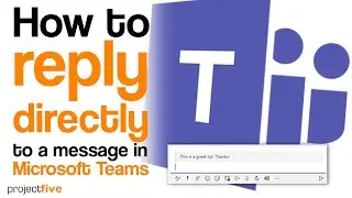 Reply directly to a message in Teams