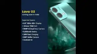 Lava O2 || 😍🔥😍 || launching soon in India || specifications and images #shorts