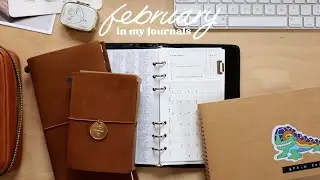 February in my journals ✸ no buy, spain travel journal update + analog system changes 👀
