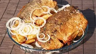 Карп в казане с картошкой по-селянски