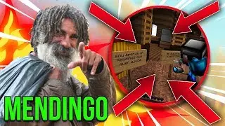 MENDINGO NO MINECRAFT! ( NÃO ACREDITEI NO QUE ACONTECEU! )