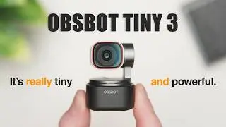 OBSBOT Tiny 3 AI Webcam Review | BEST and SMALLEST 4K Webcam in 2026!