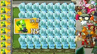 PvZ 2 Bamboo Spartan Plants Attack All Gargantuar Zombies Fight! - PvZ 2 Pinata Party