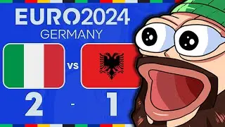 TEARLESS REAGISCE a ITALIA - ALBANIA di EURO 2024 con @Menzo_ | Esordio degli Azzurri con Vittoria
