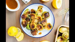 Roasted Brussels Sprouts with Citrus Miso Glaze