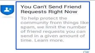 Facebook Fix You Can't Sent Friend Request Right Now Problem | Facebook Can't Send a Friend Request