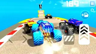 US Monster track Stunt Racing 3D / Impossible GT Car Mega Ramp Drive Android game play ​2023