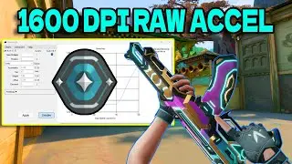 Raw Accel Settings For Valorant | Best Raw Accel Setting 1600 Dpi