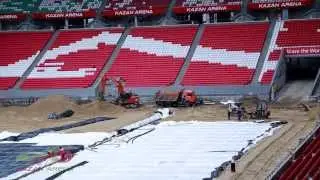 KAZAN ARENA #15. Работы по укладке газона на стадионе 