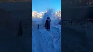 Снегомёт!