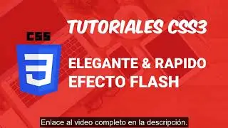 Tutorial CSS3: Elegante y rápido efecto flash [IMAGENES & ELEMENTOS]