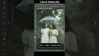 Rain Effect - Short Photoshop Tutorial #shorts #photoshop