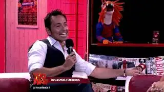 Flavia, Pedro y pollo recrean un orgasmo