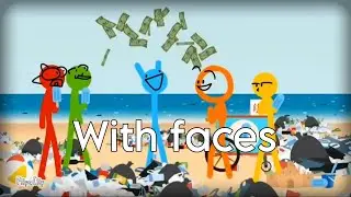 Animation Vs. Trash but i add faces to 