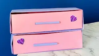 ORIGAMI/ ÇEKMECELİ ORGANİZER YAPIMI 💖 #kalemlik
