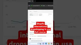 Shopify international dropshipping USA full course #shopify
