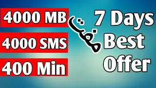 7 Din k Liye Muft 4000MB, 4000SMS, Or 400 Minutes Bilkul Free For Jazz,Warid k liye Free Offers ....