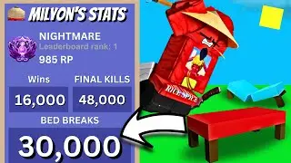 I GOT the WORLD RECORD for MOST BED BREAKS! (Roblox Bedwars)