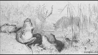 The Frog and the Ox. La Fontaine's fable in German