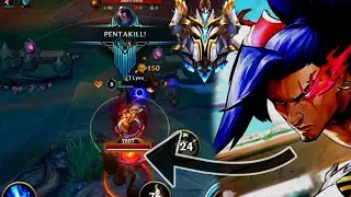 THE BEST YASUO BLIUD + SOLO CARRY WILD RIFT INSANE COMBOS 