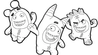 Magical coloring box | Oddbods coloringpages
