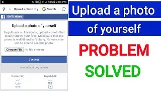 Facebook upload a photo of yourself problem solved