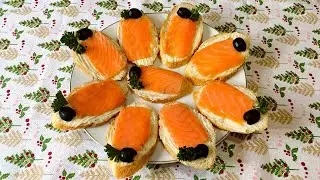КАК же ЭТО вкусно !!! ПЕРВОКЛАССНЫЕ, ПРАЗДНИЧНЫЕ Бутерброды с СЕМГОЙ !!!