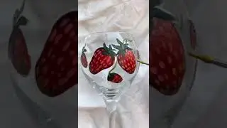 Strawberry 🍓 Cup Art #short #youtubeshorts #viral #support #firstshort