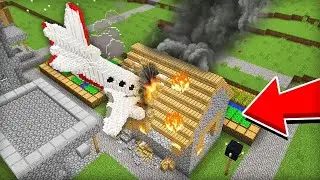 САМОЛЁТ ВРЕЗАЛСЯ В ДОМ МОЕГО СОСЕДА В МАЙНКРАФТ | Тимошка Minecraft