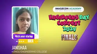 Engineers Day Contest 2024 | Ms.Janisha -Finalist | Kongu Engineering College