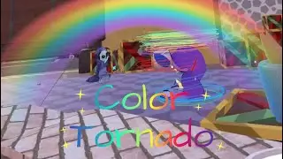 Astro creates a Rainbow Twister🌈 #vrchat #dandysworld