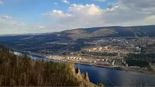 на велосипеде 70 км. по бездорожью.