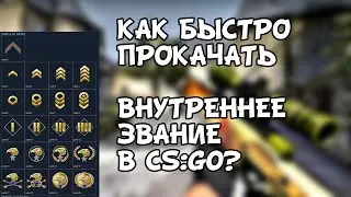 КАК БЫСТРО ПРОКАЧАТЬ ВНУТРЕННЕЕ ЗВАНИЕ В CS:GO?