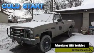 COLD START MILITARY TRUCK M1008 CUCV 6.2L  DIESEL