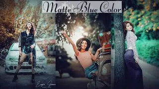 Mat Mavi Renk Efekti | Matte Blue Color Effect | Photoshop Tutorial